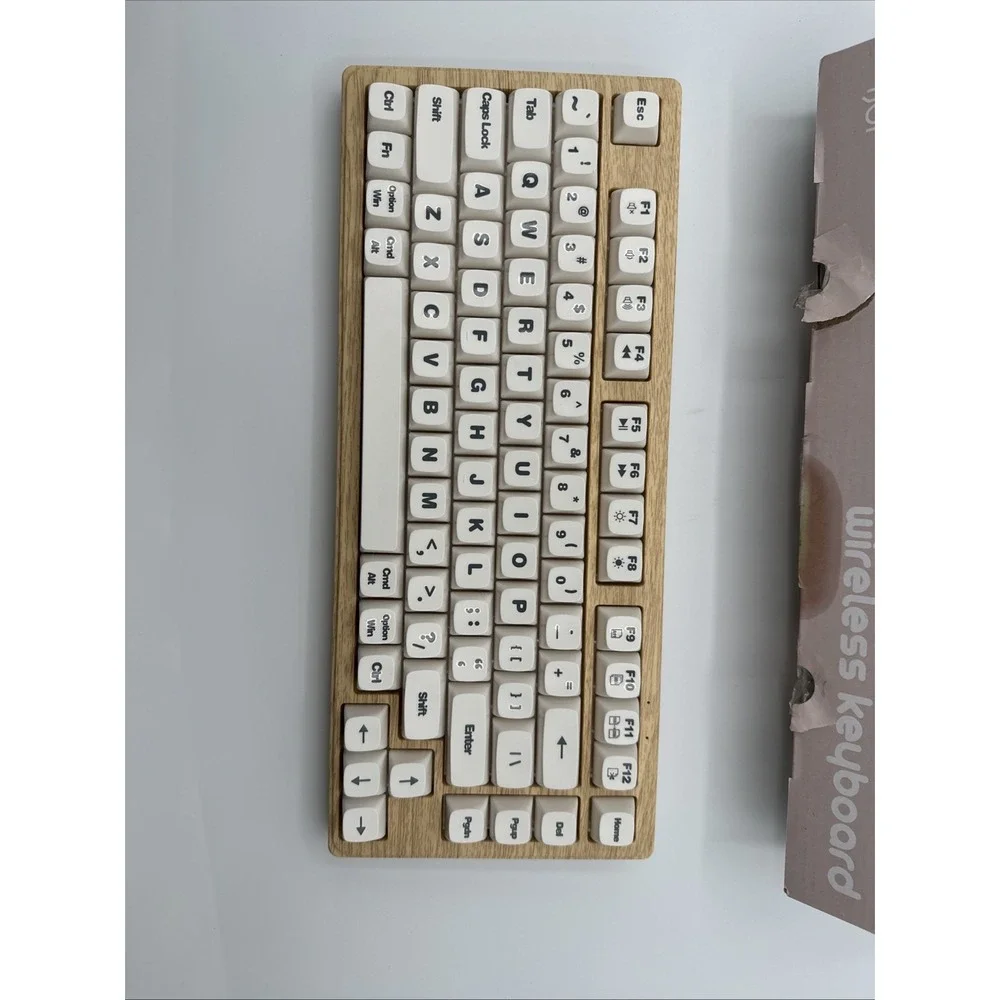 iJoy Wireless Wooden Keyboard - Open‎ Box